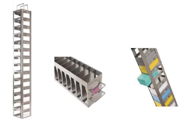 Horizontal square inventory rack (CFC-7-3) - 7-place